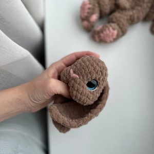 Handmade <span class=keywords><strong>Crochet</strong></span> <span class=keywords><strong>Bunny</strong></span> sang trọng mô hình gối Dễ Thương Thỏ Amigurumi đan hướng dẫn mềm Thú nhồi bông gối trang trí nhà Quà Tặng - Product Image 5