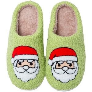 Migliori ciabatte di natale personalizzate faccia felice soffice pantofole di Babbo Natale ragazza delle signore per interni all'aperto sorriso pantofole per le donne - Product Image 6