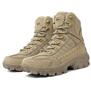 Chaussures de randonnée montantes TSB35 marron vert désert, qualité garantie, fabriquées en Chine et au Guatemala - Product Image 1