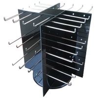 Présentoirs rotatifs multifonctionnels en acrylique à 3 niveaux pour bijoux, colliers, pendentifs et boucles d'oreilles, pour centres commerciaux
