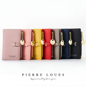 กระเป๋าสตางค์ใบสั้นสำหรับผู้หญิง Pierre Loues สีชมพู ป้องกัน RFID ใช้งานได้หลากหลาย เหมาะสำหรับใช้ในชีวิตประจำวัน - Product Image 2