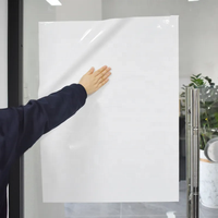 Tableau blanc auto-adhésif effaçable à sec, tableau blanc magique amovible, rouleau statique