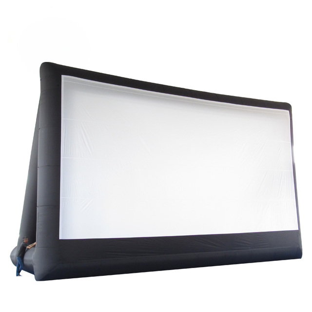 Blow up Mega 40ft Instant Cinema Tv Projector Outdoor Oversized air Inflatable Movie Screen