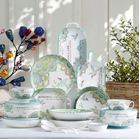 Gros Bols En Céramique Assiettes Ensembles Vaisselle Vaisselle Moderne De Luxe En Porcelaine Dîner Ensemble Bohème Plaque