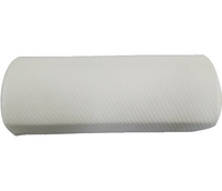 Confort sous l'oreiller de genou pour dormir sur le dos, oreiller de demi-lune de mousse pure de mémoire,