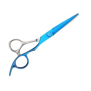 กรรไกรตัดผม CNC 6 นิ้ว สีฟ้า กรรไกรตัดผมมืออาชีพ สแตนเลส 440C สำหรับคนถนัดขวา ใช้ในงานเสริมสวย - Product Image 4