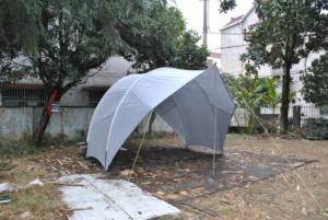 Toldo protector de lona y casa de carretera para tienda de campaña, toldo protector contra la lluvia y el Sol, para caza, viajes por tierra y uso en la playa, a la venta, al por mayor - Product Image 2