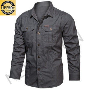 Camisas de Trabajo de Manga Larga para Hombre de Alta Calidad, Camisas de Trabajo Elegantes de Algodón, Camisas de Trabajo Casuales de Manga Larga para Hombre - Product Image 6