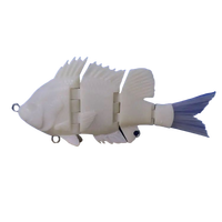 LURE FACTORY Vente en gros NOUVEAU Leurre à trois sections Shad Sinking jerkbait Transparent/corps blanc ABS dur leurre de pêche vierge