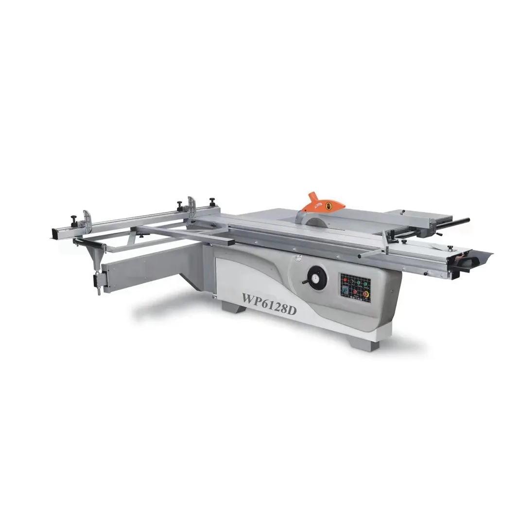 WP 45 Degree 2800mm Ordinary Guide Rail 4kw Lifting Plywood Cutting Machine Sliding Table Panel Saw