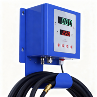 Système de gonflage des pneus numérique Portable gonfleur de pneu d'air de voiture mural moniteur automatique 150psi Station-service outil en métal