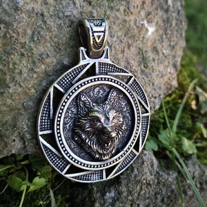 Bijoux de la <span class=keywords><strong>mythologie</strong></span> <span class=keywords><strong>nordique</strong></span>, acier inoxydable, amulette Valhalla, deux dragons, pendentif viking, rune <span class=keywords><strong>nordique</strong></span>, collier pendentif viking - Product Image 5
