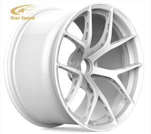 SS forjado plateado 18 19 20 21 22 pulgadas llantas de aleación para BMW M2 M3 M4 M5 <span class=keywords><strong>Audi</strong></span> <span class=keywords><strong>RS</strong></span> Mercedes Benz 5X112 5X120 llanta de carreras cóncava - Product Image 1