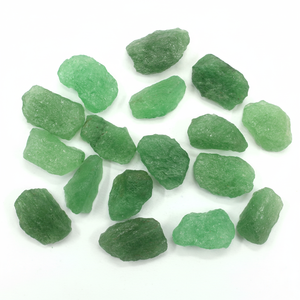 Piedras Preciosas Sueltas de Cuarzo Fresa Natural de Primera Calidad, 10 Piezas de 20-24 mm, 100% Piedra Verde, Efecto Óptico de Estrella de Chakra Curativa - Product Image 1