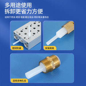 Fernandes Hand Pull <b>Plug</b> <b>Rubber</b> Cylindrical Sealing <b>Plug</b> For Electroplating Spray Coating Heat Protection - Product Image 4