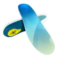 Semelles orthopédiques unisexes pour le sport, avec supports de voûte plantaire, en matériaux PU Poron, écologiques et durables
