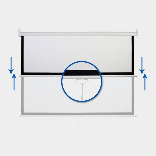 150 Inch 16:9 Hand Pull Self-locking Wall Projection Screen Matt White Home Theater Manual Automatic Locking Projection Screen