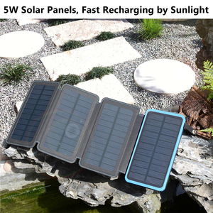 Power Bank Solare Impermeabile Portatile da Fabbrica, <span class=keywords><strong>Ricarica</strong></span> Rapida di Emergenza, Doppia Porta, Pieghevole, 16000mAh per Telefoni Cellulari - Product Image 5