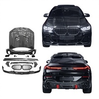Kit de Conversión de Estilo LD para BMW X6 G06 X6M 2018-2023, Paquete Exterior de Fibra de Carbono LD para Automóvil