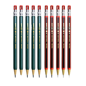 Bút Chì lục giác với độ cứng HB tẩy đỏ và đen để học phác thảo và vẽ - Product Image 1