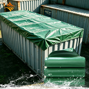 Lona Impermeable de Alta Resistencia de 600GSM |   Tirpal de Grado Industrial Resistente a los Rayos UV |   Lona Multiusos para Cubrir Contenedores - Product Image 1