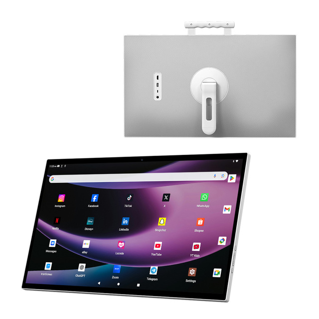 Portable Smart TV Screen Fhd Lcd Rotating Mobile Tv 27" Touch Screen Monitor Battery Powered Touch Screen Smart Tv
