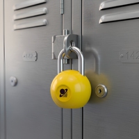 Cadenas de sécurité ONELUS 35R de qualité supérieure, corps en aluminium, levier unique, finition laminée, couleur personnalisée, déverrouillage par clé