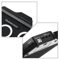 Batterie électronique portable à 7 pads en silicone pour enfants, instrument de musique