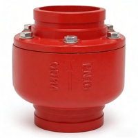 Clapet anti-retour silencieux rainuré pour incendie, en fonte ductile, à réduction de bruit pour système d'extinction d'incendie, DN50-DN300 PN16