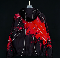 Veste coupe-vent thermoréactive, vêtements imperméables, design personnalisé, hommes, bande réfléchissante, fermeture éclair, coupe-vent thermoréactif, imperméable, piste