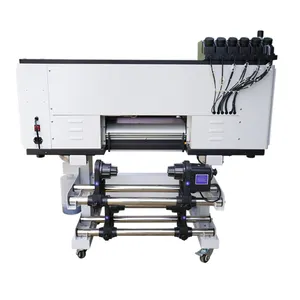 AUDLEY 30cm ROLL ke ROLL UV DTF printer dengan laminator dengan tiga Epson i1600-U1 kepala