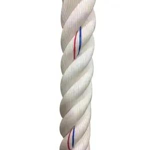 Witte String Rood Blauw Tracer 3 Ply Pp/Nylon/Polyester Twist Touw Indonesië