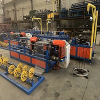 Machine de fabrication de clôtures à maillons de chaîne CNC haute vitesse, machine à tisser de la maille diamantée à fil simple/double, fourniture directe d'usine