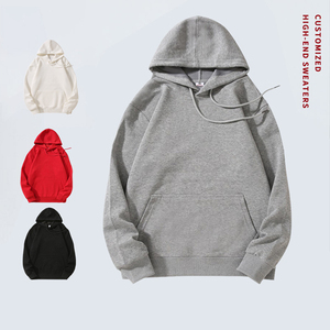 Sudadera con Capucha de Moda Casual Urbana para Hombre, de Invierno, de Lujo, Bordada, de Algodón Grueso, con Hombros Caídos, Lavada al Ácido, Diseño Extragrande, Suministro ODM - Product Image 2