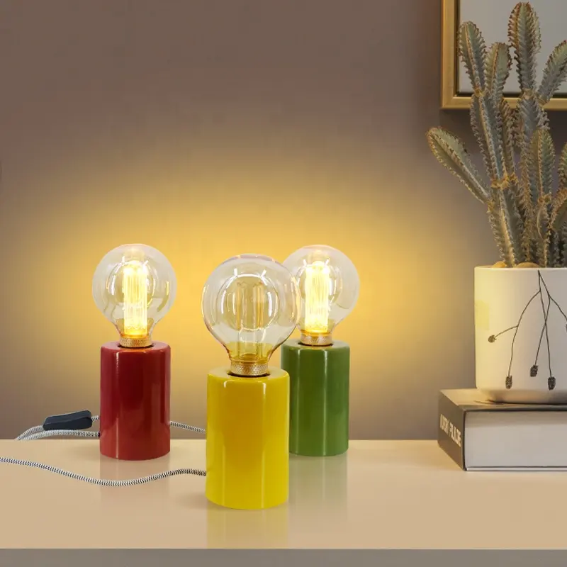 Home Decoration Gift Item Mini Size House Desk Student Reading Colorful Electroplating Table Lamp