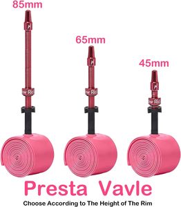 Gravel RideNow 2PCS 700C X 18-32C / 32-47C (<span class=keywords><strong>ALLRoad</strong></span> & Gravel) /29 Pulgadas X 1.9-2.5 Cámaras de Aire de TPU con Válvulas Presta de 45mm/65mm/85mm - Product Image 4
