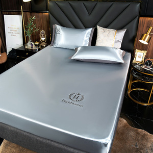 <span class=keywords><strong>Housse</strong></span> de tapis d'été en soie glacée brodée, <span class=keywords><strong>housse</strong></span> de lit trois pièces pour hôtel, <span class=keywords><strong>drap</strong></span>-<span class=keywords><strong>housse</strong></span> - Product Image 2