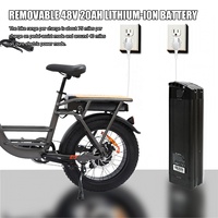 Bicicleta Eléctrica con Llantas Anchas, 500W, 48V, 20Ah, 120km de Autonomía, Suspensión Delantera, 7 Velocidades, Venta al Por Mayor de Fábrica, Duradera