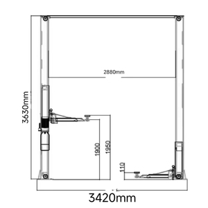 Vente en gros de ponts élévateurs hydrauliques pour <span class=keywords><strong>garage</strong></span> A-1240 à 2 colonnes, équipement <span class=keywords><strong>automobile</strong></span> pour atelier - Product Image 2