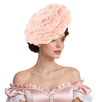 Chapeaux de cérémonie Derby Sinamay de haute qualité, uniques et élégants, fascinateurs de mariée de luxe et haut de gamme, pour mariage, pêche, plage et extérieur