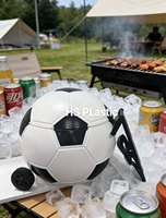 Glacière ronde en plastique pour le sport, avec roulettes, pour le camping, pour garder les aliments au frais