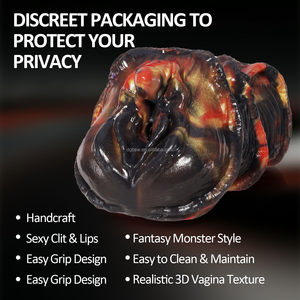 Masturbador Masculino de Bolsillo, Copa Masturbadora, Juguetes Sexuales, Funda de Silicona para Masturbación, Muñeca Sexual con Trasero de Monstruo de Fantasía, 100% Impermeable - Product Image 3