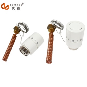 Tête de soupape de radiateur <span class=keywords><strong>thermostatique</strong></span> avec capteur à distance pour systèmes et pièces de radiateur de chauffage de l'eau - Product Image 2