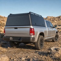 Hochfeste Hardtop-LKW-Abdeckung aus Fiberglas mit Aluminiumstruktur für Pickup-Ladeflächen und hohe Ladevolumen