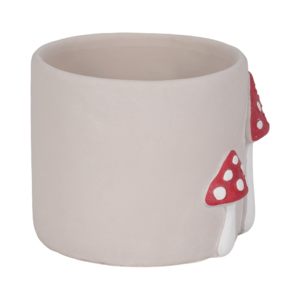 Pot de fleurs en forme de champignon, jardinière cylindrique en ciment, décoration intérieure et extérieure - Product Image 4