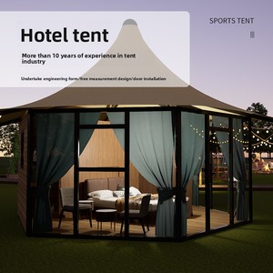 Tenda per eventi in vetro esagonale di lusso per <span class=keywords><strong>resort</strong></span> <span class=keywords><strong>Glamping</strong></span> e feste VIP - Product Image 3