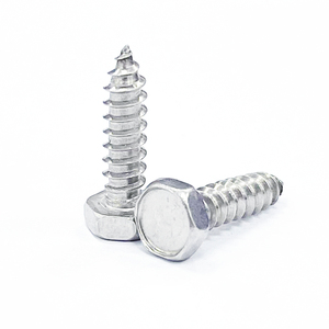 Viti autofilettanti per legno a testa esagonale esterna in acciaio inossidabile completamente filettate - Product Image 1