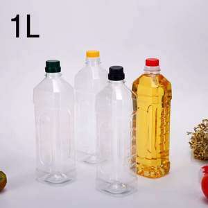 Bán buôn <span class=keywords><strong>1</strong></span> lít vuông rỗng nước sốt nhựa nấu ăn chai dầu với làm xáo trộn Nắp rõ ràng cho ăn được dầu ô liu bao bì - Product Image 4