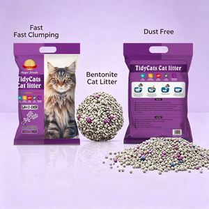 Litière pour chat en bentonite de sodium naturelle, écologique, sans poussière, à agglomération rapide, anti-odeur, parfumée à la lavande, 20 kg - Product Image 1
