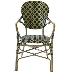 de mimbre para Patio verde francés, sillones, muebles, jardín al aire libre, café, ratán, aluminio, comedor, sillas de bistro - Product Image 2